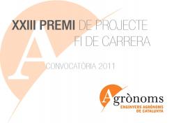 Premi de Projecte Fi de Carrera. Convocatòria 2011