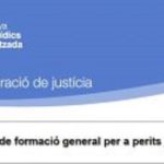 Formació general per a  pèrits judicials