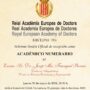 Discurs d’Ingrés del Sr. JM.Franquet a la Reial Acadèmia Europea de Doctors, que tractarà de la Planificació funcional a la Biorregió Cantàbric – Mediterrània