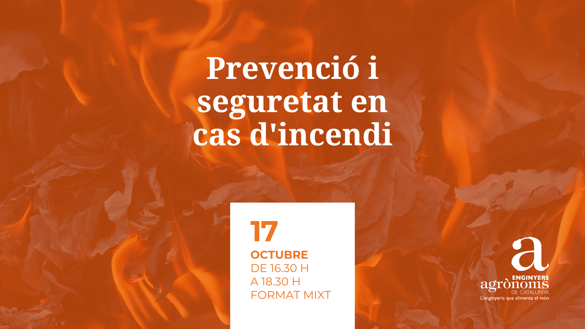 Sessió tècnica: “Les instruccions tècniques complementàries en matèria de prevenció i seguretat en cas d'incendi”