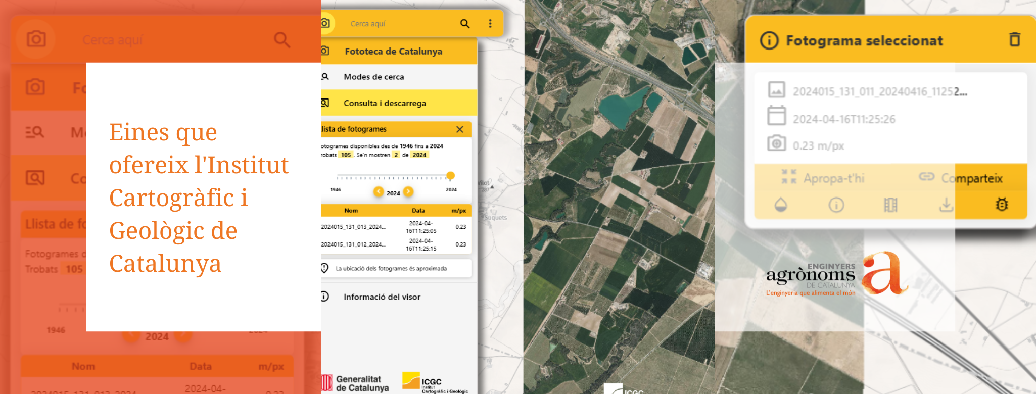 Eines que ofereix l’Institut Cartogràfic i Geològic de Catalunya