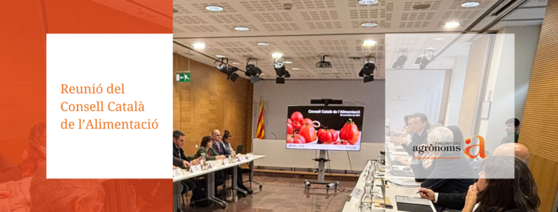 Assistència del company Fernando Ortega a la reunió del Consell Català de l’Alimentació