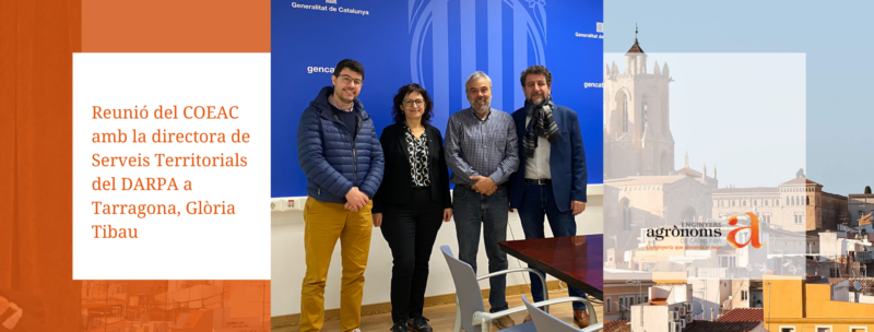 Reunió del COEAC amb la directora de Serveis Territorials del DARPA a Tarragona, Glòria Tibau