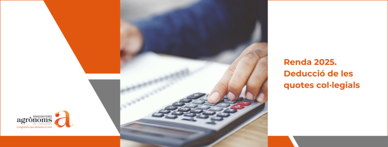 Renda 2025. Deducció de les quotes col·legials