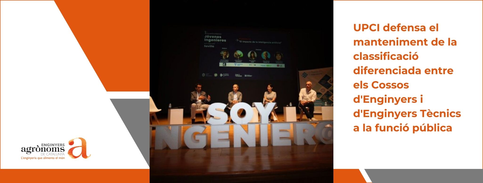 UPCI defensa el manteniment de la classificació diferenciada entre els Cossos d’Enginyers i d’Enginyers Tècnics a la funció pública