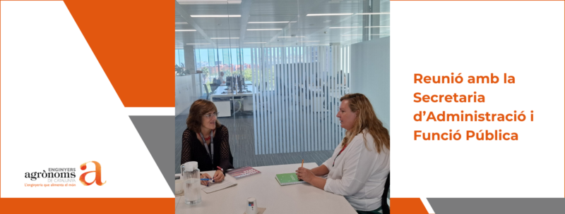 Reunió amb la Secretaria d’Administració i Funció Pública per defensar la presència de l’enginyeria agronòmica en l’àmbit de la salut pública