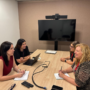 Reunió de la degana, Conxita Villar, i la tresorera, Paquita Escoi, amb la directora general d’Agricultura i Ramaderia, Rosa Altisent