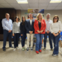 La degana del COEAC, Conxita Villar, visita la seu de Lleida després de les obres de manteniment