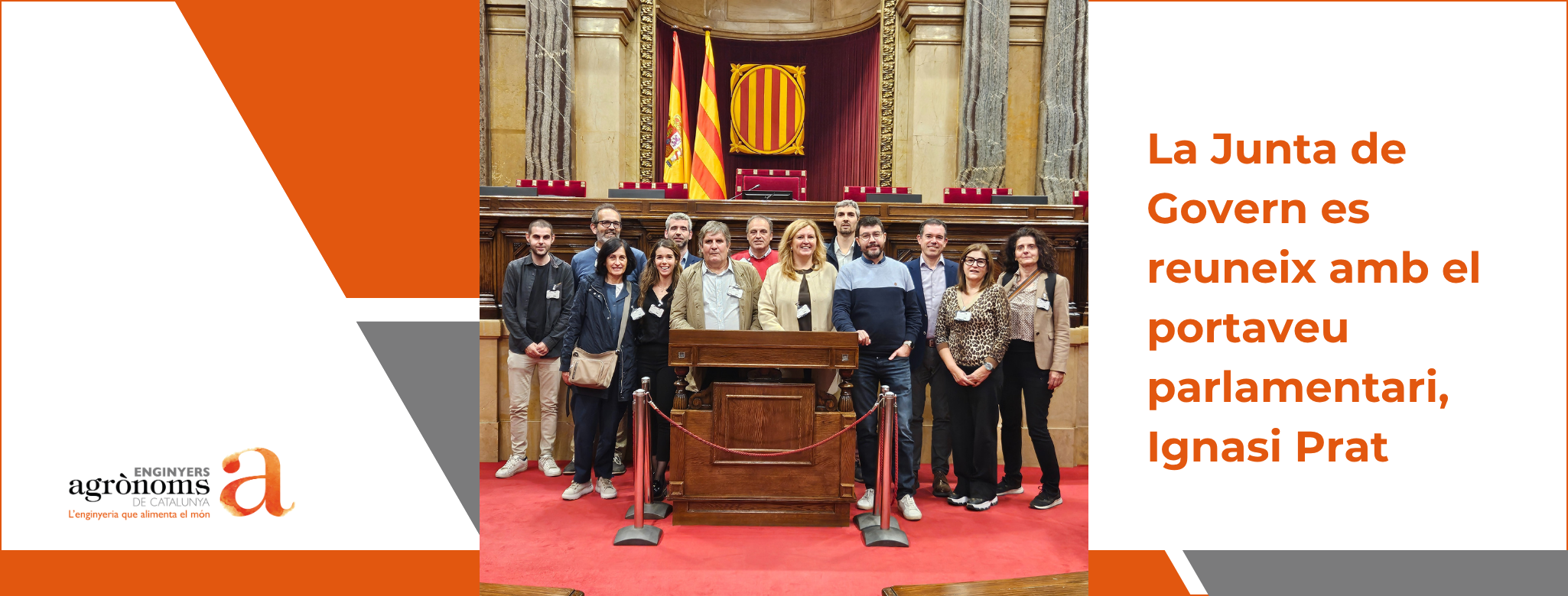 La Junta de Govern del COEAC es reuneix amb el portaveu parlamentari de la Comissió d’Agricultura, Ignasi Prat