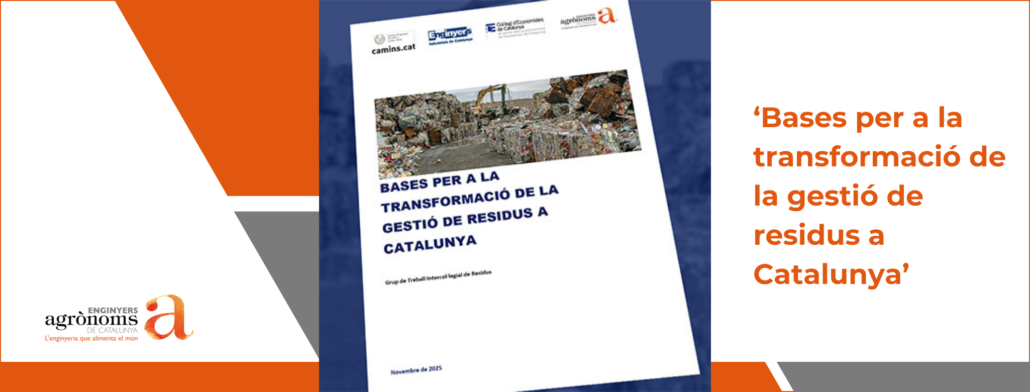 Presentem el document ‘Bases per a la transformació de la gestió de residus a Catalunya’