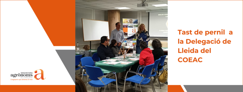 Tast de pernils molt gustós a la Delegació de Lleida del COEAC, amb gran nombre d’assistents