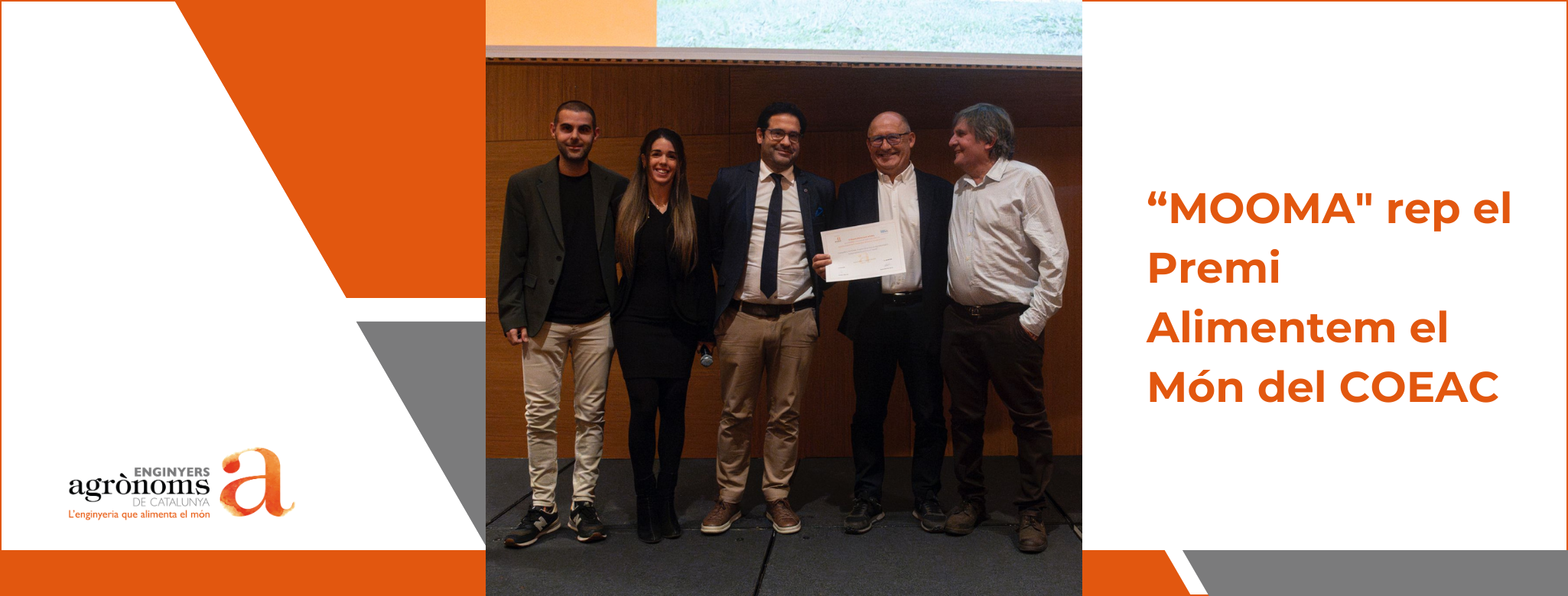 “MOOMA” rep el Premi Alimentem el Món del COEAC