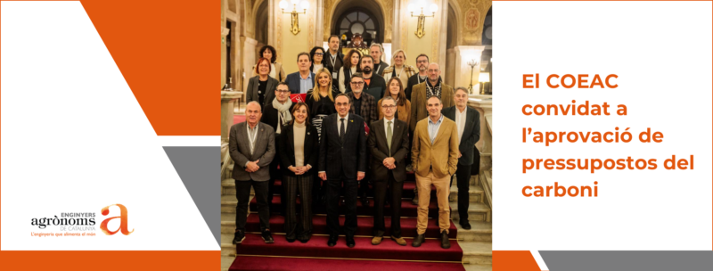 El COEAC convidat a l’aprovació de pressupostos del carboni