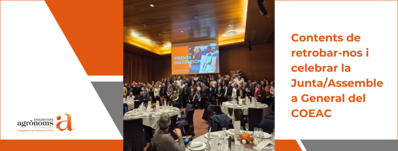 Contents de retrobar-nos i celebrar la Junta/Assemblea General d’Enginyers Agrònoms (novembre 2025)