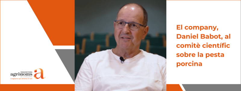 El company, Daniel Babot, al comitè científic sobre la pesta porcina