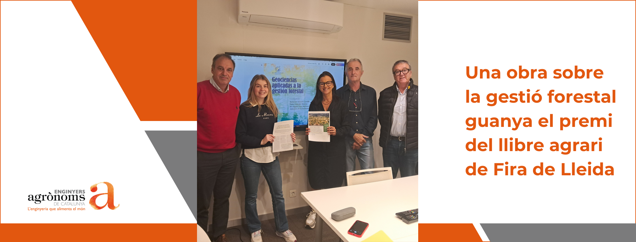 Una obra sobre la gestió forestal guanya el Premi del Llibre Agrari d’Agrobiotech i un treball sobre sanitat vegetal i salut pública s’ha emportat el Premi de l’Article Tècnic Agrari