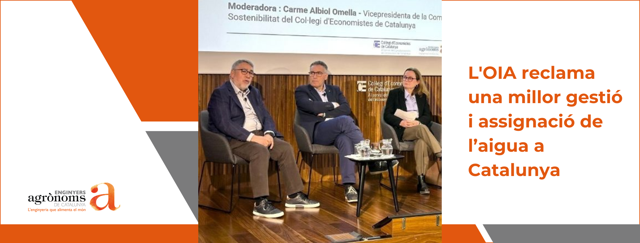 L’Observatori Intercol·legial de l’Aigua reclama una millor gestió i assignació de l’aigua a Catalunya per garantir l’abastament els propers anys