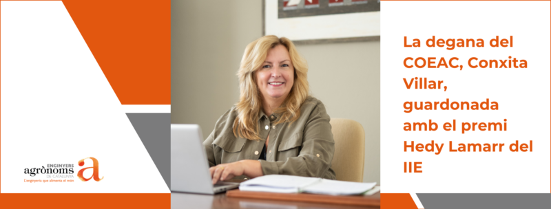 La degana del COEAC, Conxita Villar, guardonada amb el premi Hedy Lamarr del IIE