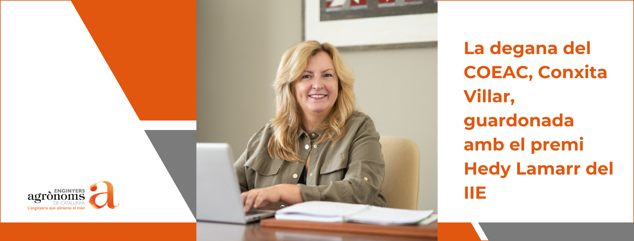 La degana del COEAC, Conxita Villar, guardonada amb el premi Hedy Lamarr del IIE