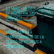 Jornada Grup Intercol·legial de Residus | Bases per a la transformació de la gestió de residus a Catalunya