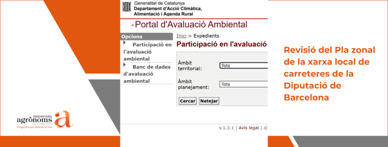 Revisió del Pla zonal de la xarxa local de carreteres de la Diputació de Barcelona