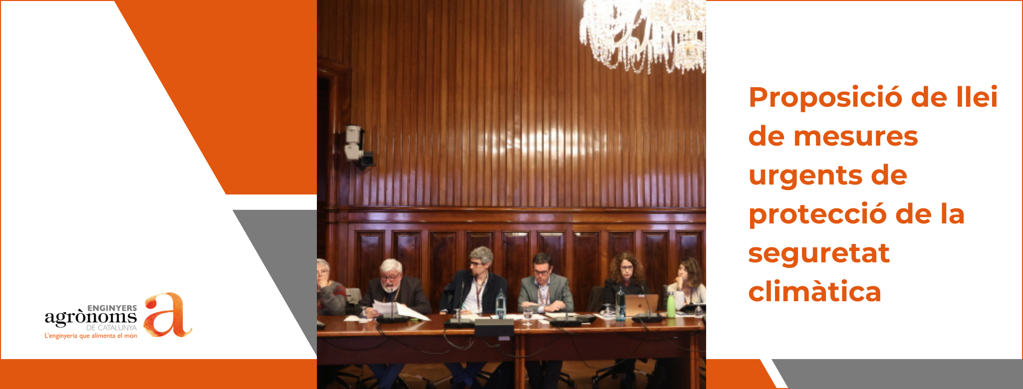 El Col·legi d’Enginyers Agrònoms reivindica el paper de l’alimentació i del món rural en el debat de la nova llei climàtica