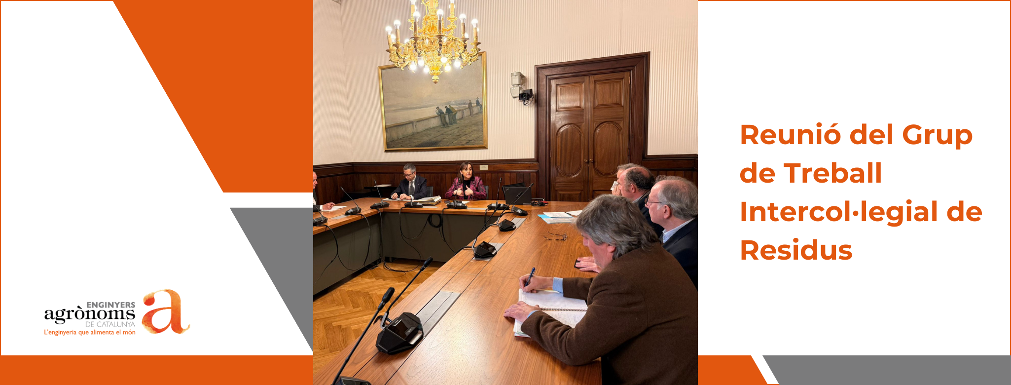 Reunió del Grup de Treball Intercol·legial de Residus amb la consellera de Territori, Habitatge i Transició Ecològica