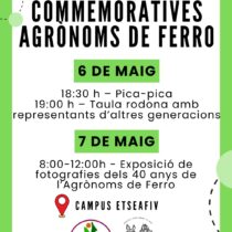 Activitats commemoratives per celebrar els 40 anys d’Agrònoms de Ferro