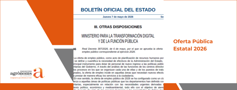 Oferta d’ocupació pública estatal 2026