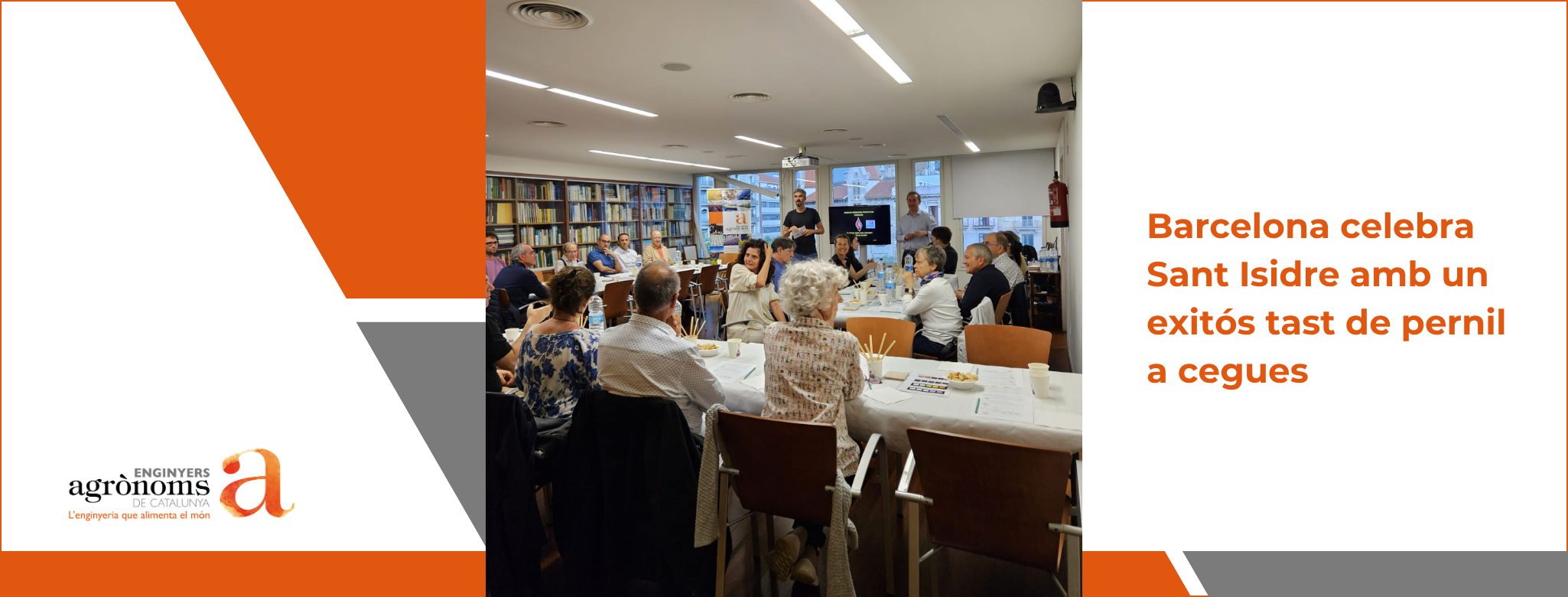 Barcelona celebra Sant Isidre amb un exitós tast de pernil a cegues