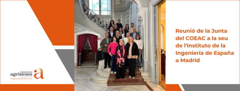 Reunió de la Junta del COEAC a la seu de l’Instituto de la Ingeniería de España a Madrid