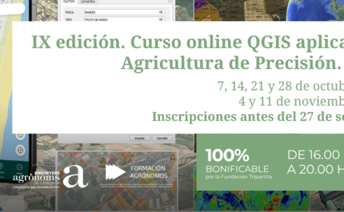 IX edición. Curso online QGIS aplicado a la Agricultura de Precisión. Nivel 1