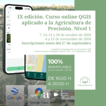IX edición. Curso online QGIS aplicado a la Agricultura de Precisión. Nivel 1