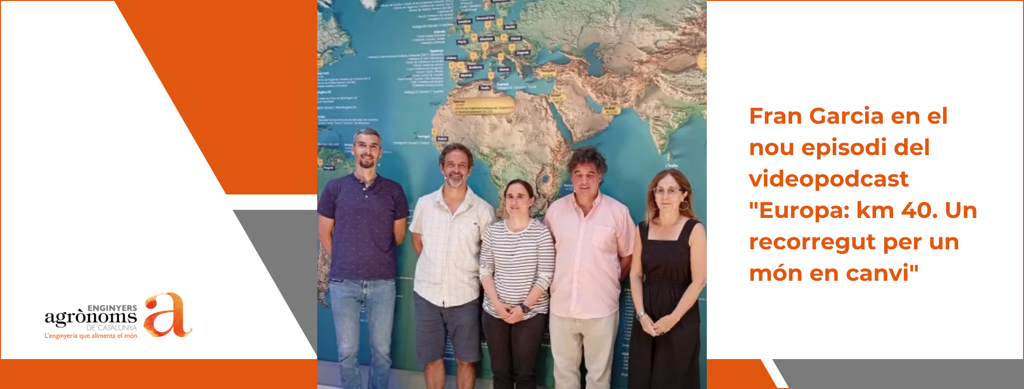 El delegat de Barcelona, Fran Garcia, participa en el nou episodi del videopodcast “Europa: km 40. Un recorregut per un món en canvi”