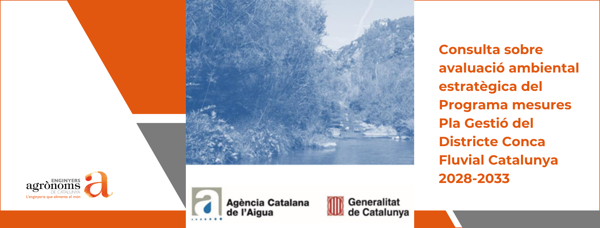 Consulta sobre l’avaluació ambiental estratègica del Programa de mesures del Pla de Gestió del Districte de Conca Fluvial de Catalunya 2028-2033