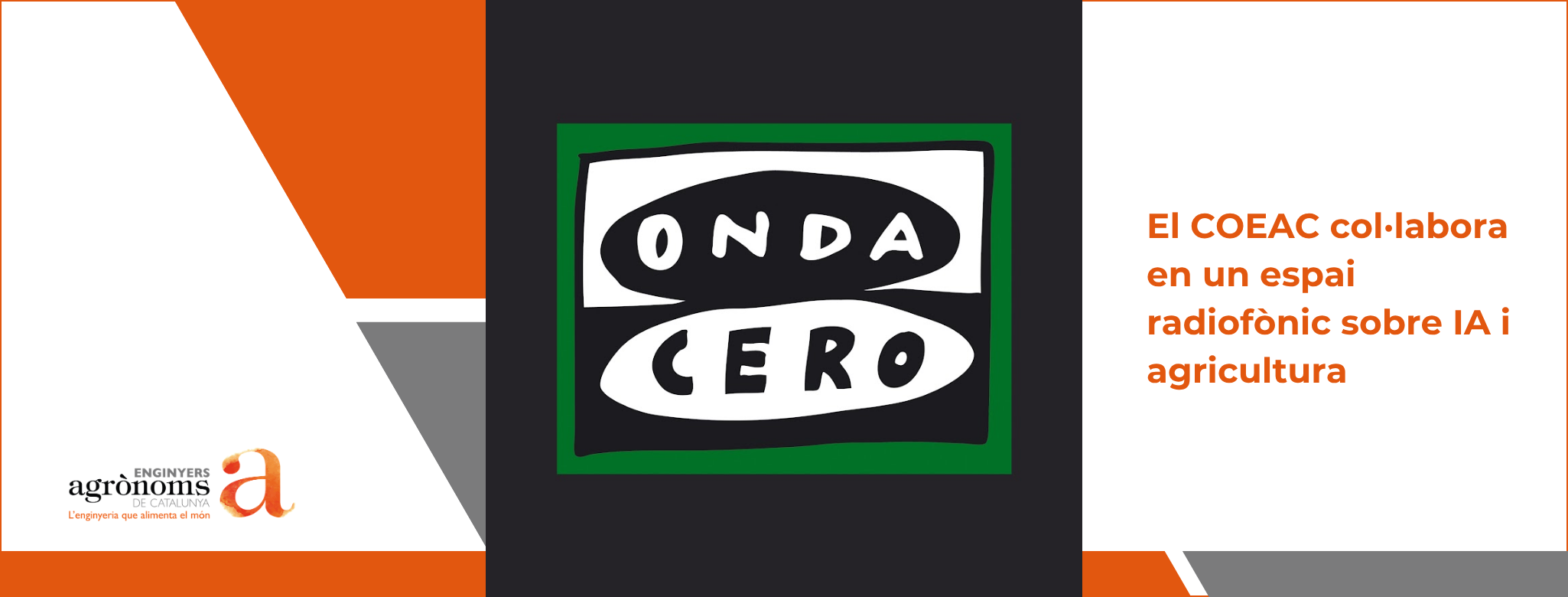 El COEAC col·labora en un espai radiofònic sobre IA i agricultura
