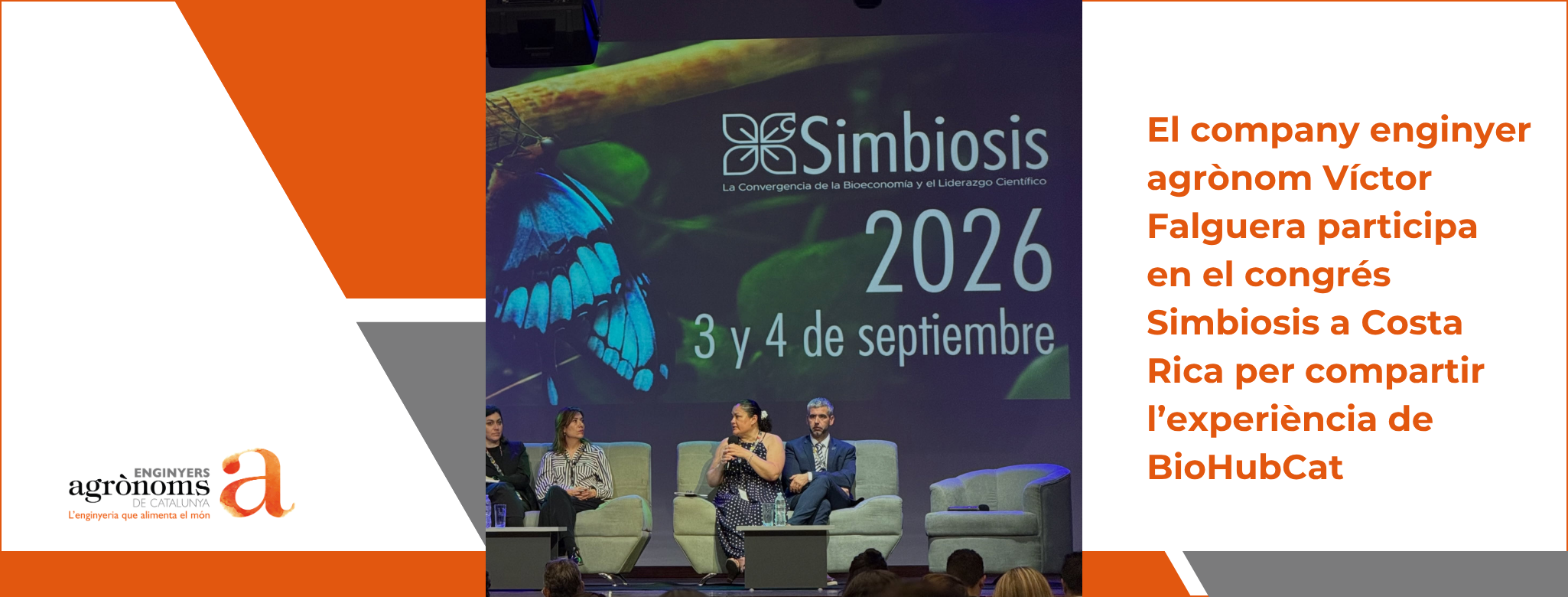El company enginyer agrònom Víctor Falguera participa en el congrés Simbiosis a Costa Rica per compartir l’experiència de BioHubCat