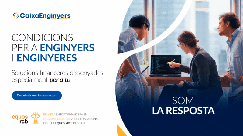 Caixa Enginyers ofereix condicions especials per a enginyers i enginyeres. Una campanya amb avantatges exclusius per al col·lectiu.